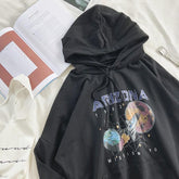 Schwarzes Space Rocket Arizona Kapuzenpullover